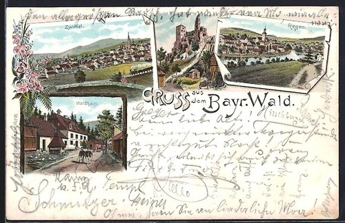 Lithographie zwiesel bayr - zwiesel,