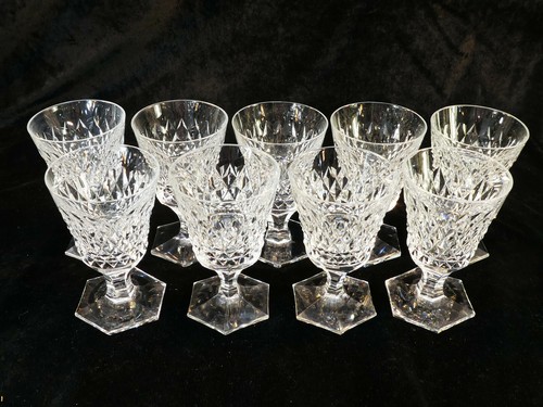 Verres eau en - en, cristal