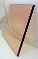 VITRE Sous-verre Ancien Ambré