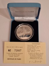 Coffret Albertville J.O Hiver 100 Francs 1989 BE FDC Patinage Artistique Lac Du 