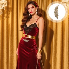  Lot de 6 patchs thermocollants en strass à motif de feuilles, pour vêtements,