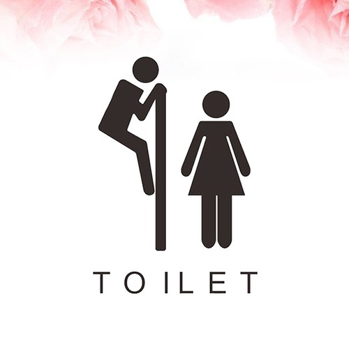 Pcs toilette stickers - pcs,