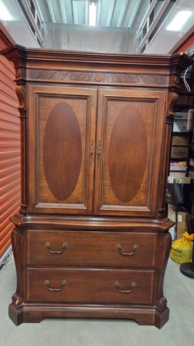 Mahogany armoire - mahogany,
