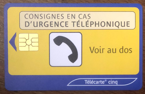 Telecarte urgence réf - telecarte,