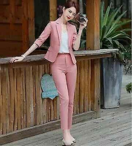 Tailleur complet rose - tailleur,