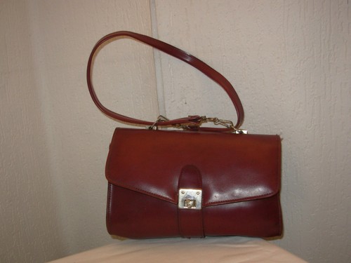 Sac main vinyle bordeaux - main,