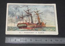 CHROMO 1935-1940 TAPIOCA PETIT-NAVIRE BEAUX NAVIRES N°11 PAQUEBOT A AUBE