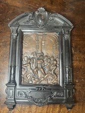 Plaque en Bronze Encadrée
