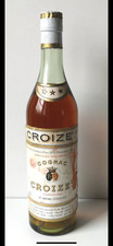 Cognac Croizet 3 étoiles 1960, VSOP. Etiquette d’origine, légèrement abîmée.