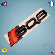 Logo Emblème SQ8 arrière coffre Noir Brillant 145x38 MM pour Audi Q8 SQ8
