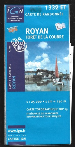 Carte ign serie bleue 1332 - bleue,