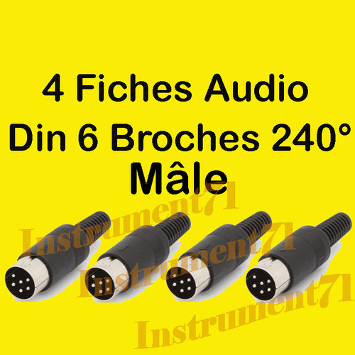 Fiches din broches mâle - fiches, 6