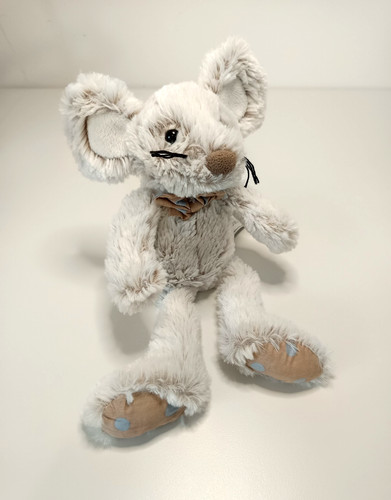 Peluche doudou souris gris - souris,