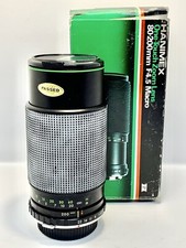 Objectif Tele-Zoom HANIMEX (pour OLYMPUS OM) MF 80-200mm f/4,5 Macro Lens