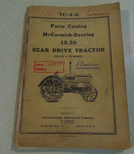 Parts catalogue cormick - mc,
