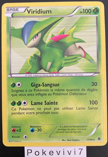 Carte pokemon viridium - carte, 17/98