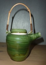 théière en porcelaine japon vert céladon signé kanji poterie japonaise vintage