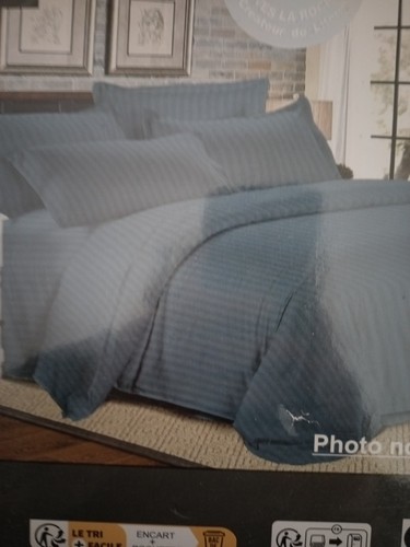 Parure lit personnes bleu - lit,