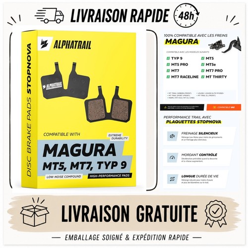 Plaquettes frein alphatrail - plaquettes,