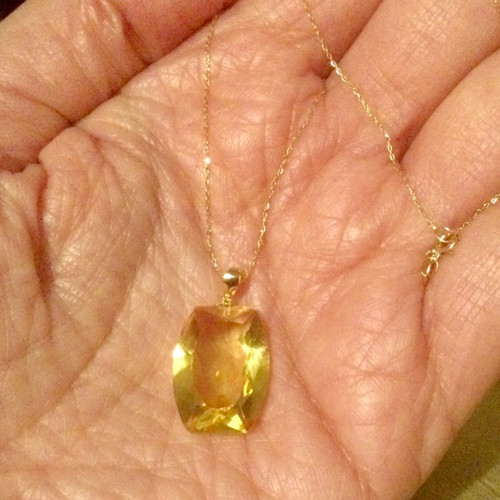 Jaune carats collier - or, 18