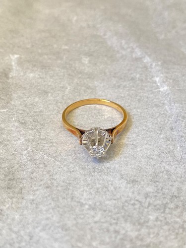 Bague solitaire carats - or, 18