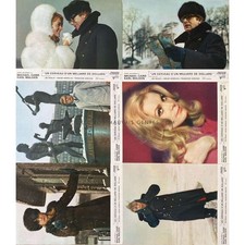 BILLION DOLLARS BRAIN French Lobby Cards x6 - Set A - 9x12 in. - 1967 - Ken Russ