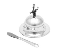 Beurrier En Métal Cloche À