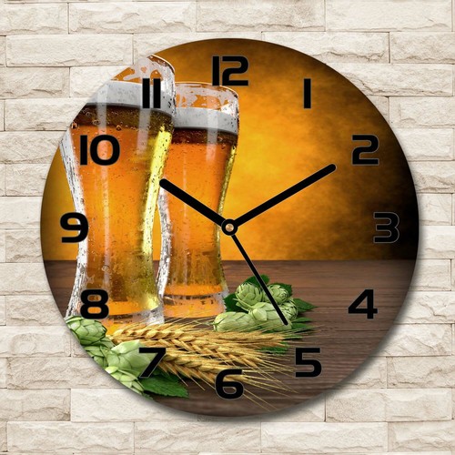 Tulup horloge murale verre - murale,