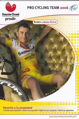 Cyclisme carte cycliste ruben - cyclisme,