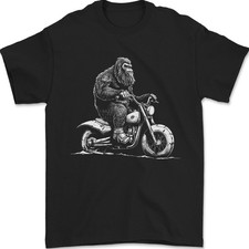Yeti Motard Moto Grosse Pointure T-Shirt 100% Coton