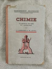 Ancien Livre Scolaire CHIMIE