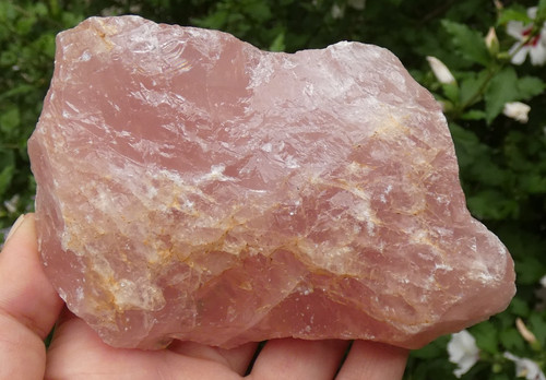 Quartz rose madagascar 11x7cm - quartz,