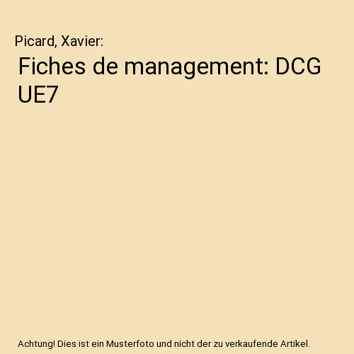 Fiches management dcg - de, ue7