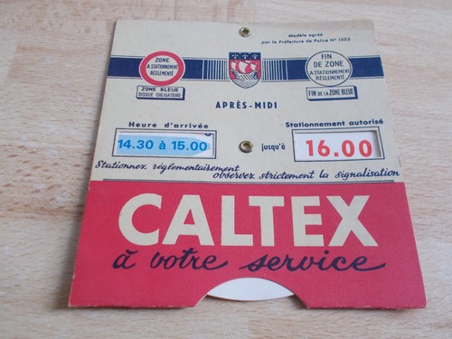 Ancien disque stationnement - disque,