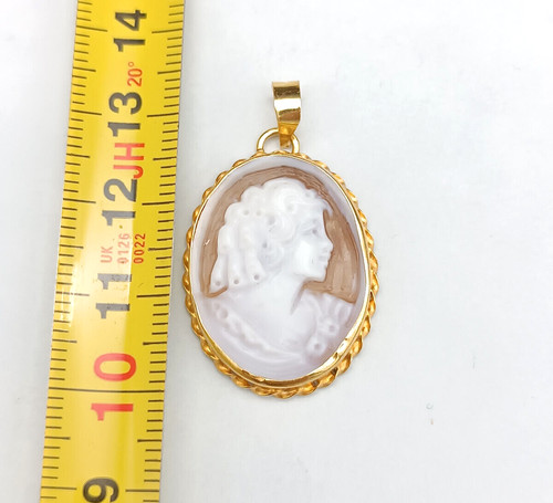 Pendentif camée visage femme - pendentif,