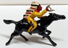 JF (Le Jouet Fondu) FIGURINE LES INDIENS INDIEN LASSO Plomb Creux 82 mm