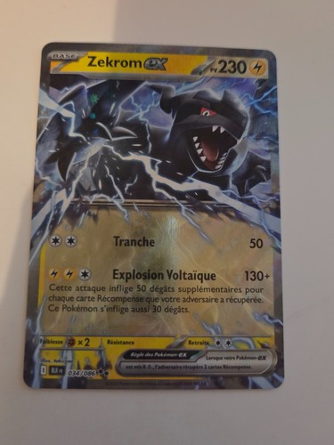 Carte pokémon zekrom - carte,
