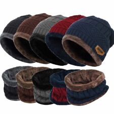 Winter Unisex Beanie Warm Cap Scarf Wool Knitted Hat & Neckerchief For Men Women