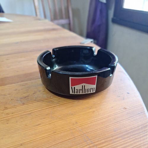 Cendrier marlboro vintage noir - cendrier,