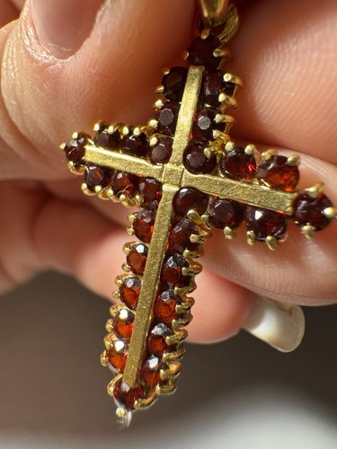 Pendentif croix 18 - pendentif, en