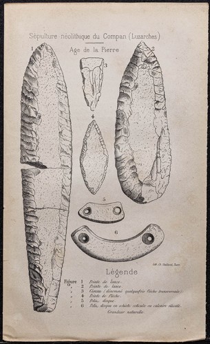 1878 sépulture néolithique - sépulture,