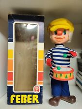 Ancien Jouet mécanique Feber automate Joueur De Tambour Vintage Made In Spain