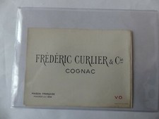 ETIQUETTE ALCOOL COGNAC FREDERIC CURLIER VO
