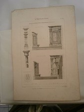 Planche gravure mobilier