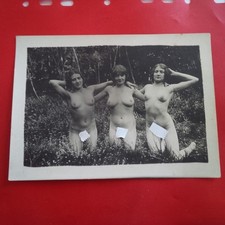 PHOTO TROIS FEMMES DANS LA FORET CURIOSA M-60