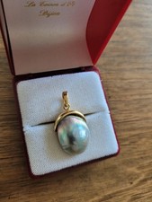 Pendentif En Or 18k  Et Perle De Tahiti