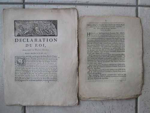 Déclaration roy 1753 - 1753,