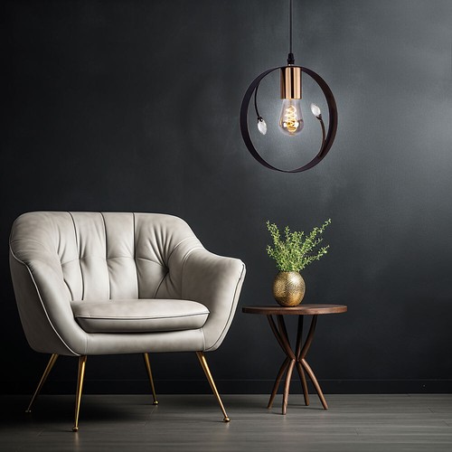 Lampe suspendue rétro - lampe, en