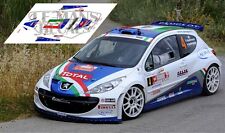 Autocollants Peugeot 207 S2000 Rally Plaque Florio 2012 4 emplacements calque...