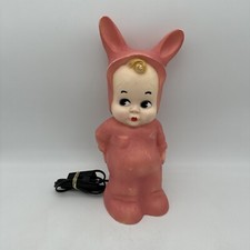 lampe veilleuse Heico Lapin & Me Bunny Lamp Kitsch Retro Doll appeal  - pink